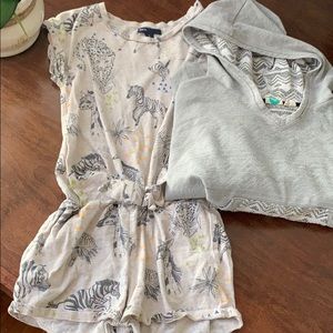 🦁Gap jungle print romper 🦓